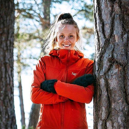 Ultra Runner e Ski Alpiner Johanna Åström Ritratto di Johanna Åström