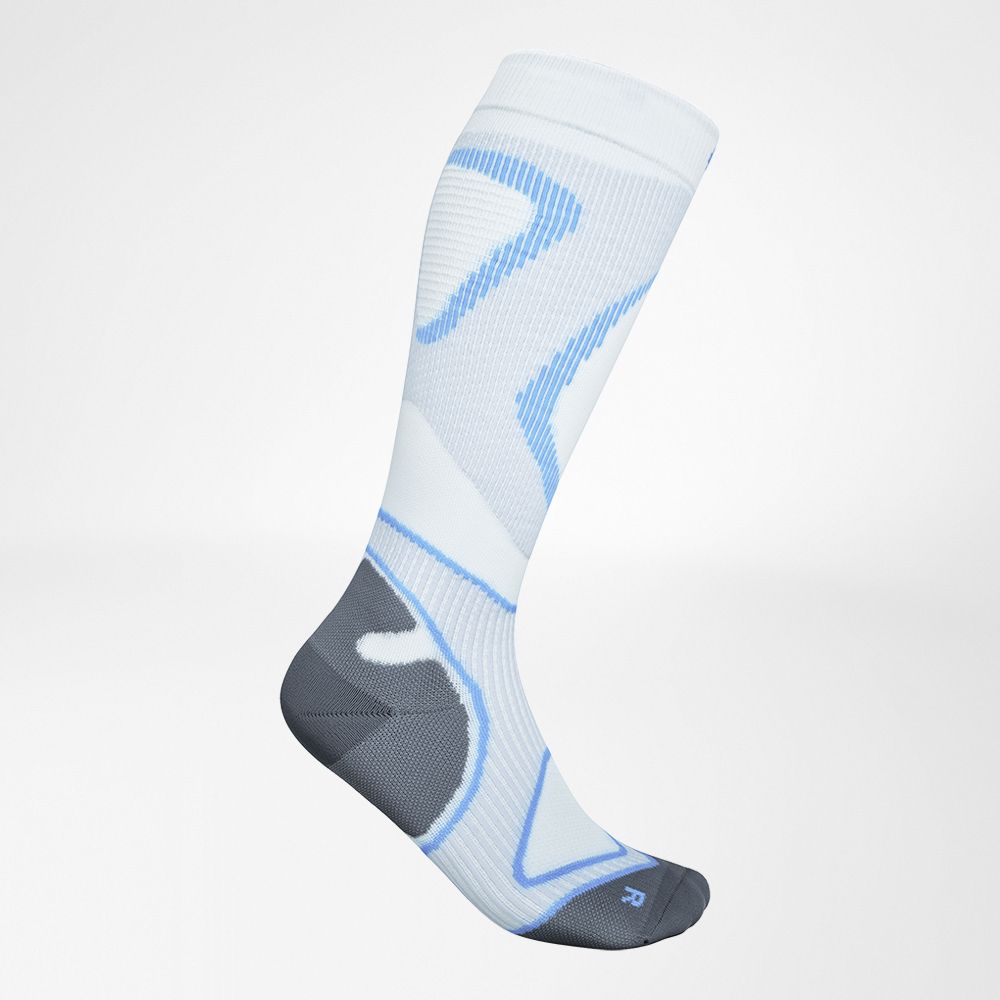 Run Performance Compression Socks bianco-blu