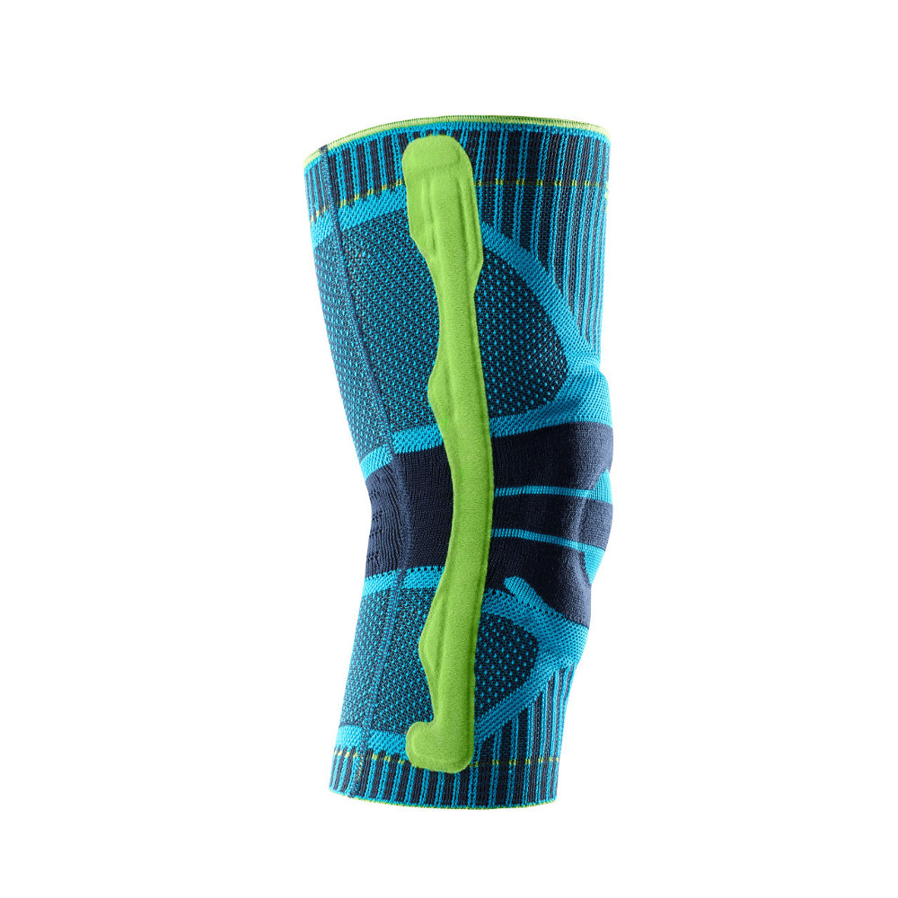 Kniebandage Rivera Side View Vista laterale rilasciata di un supporto per il ginocchio sportivo