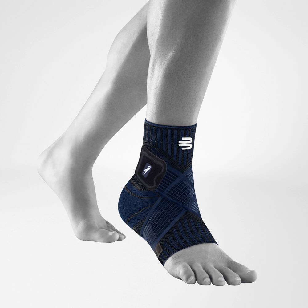Caviglia bandage dirk nowitzki view front weird Vista laterale della Blauen Dirk Nowizki Edition of the Spunk Joint Bandage sulla gamba grigia stilizzata