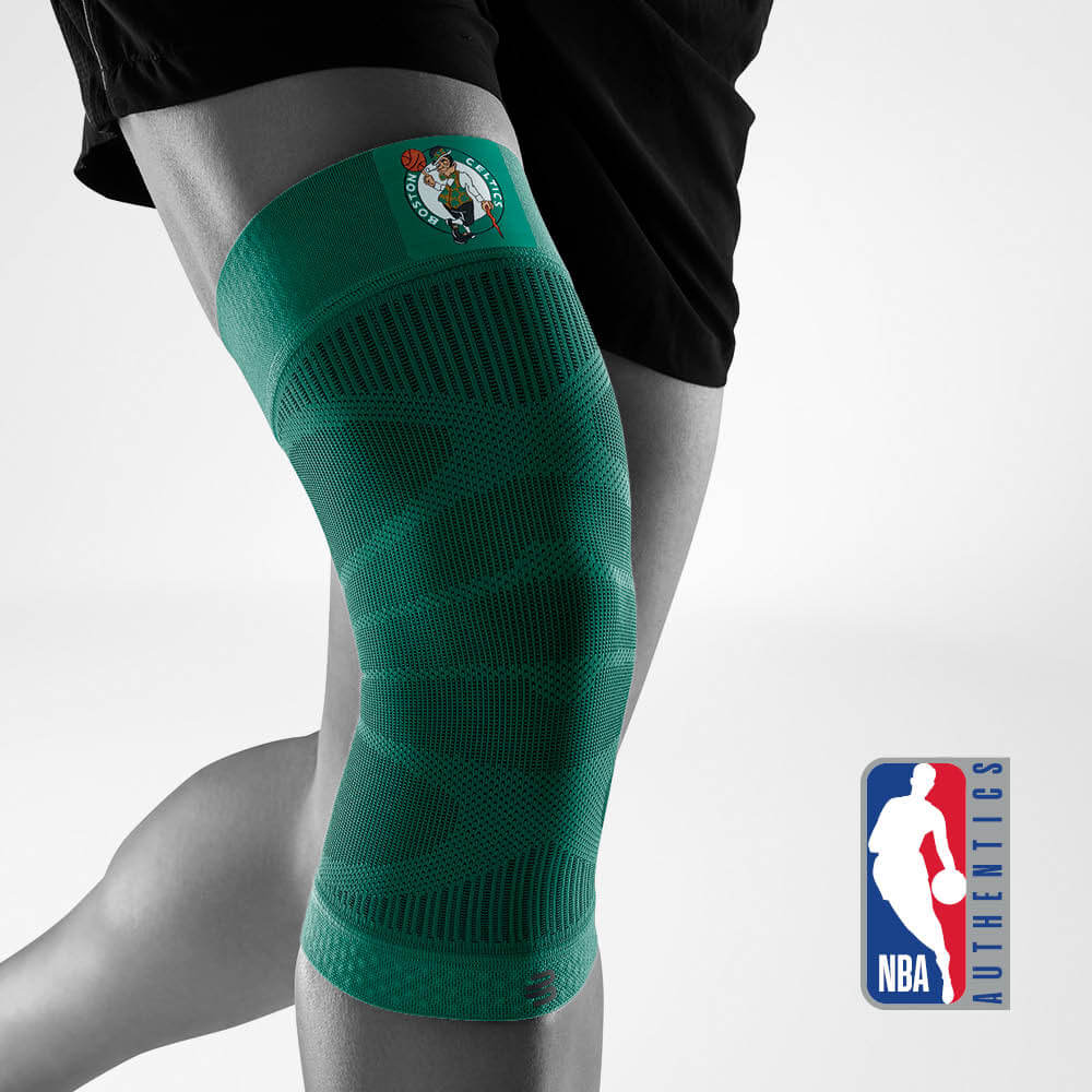 Visualizza completa Visualizza ginocchio NBA Boston Celtics sul corpo grigio stilizzato