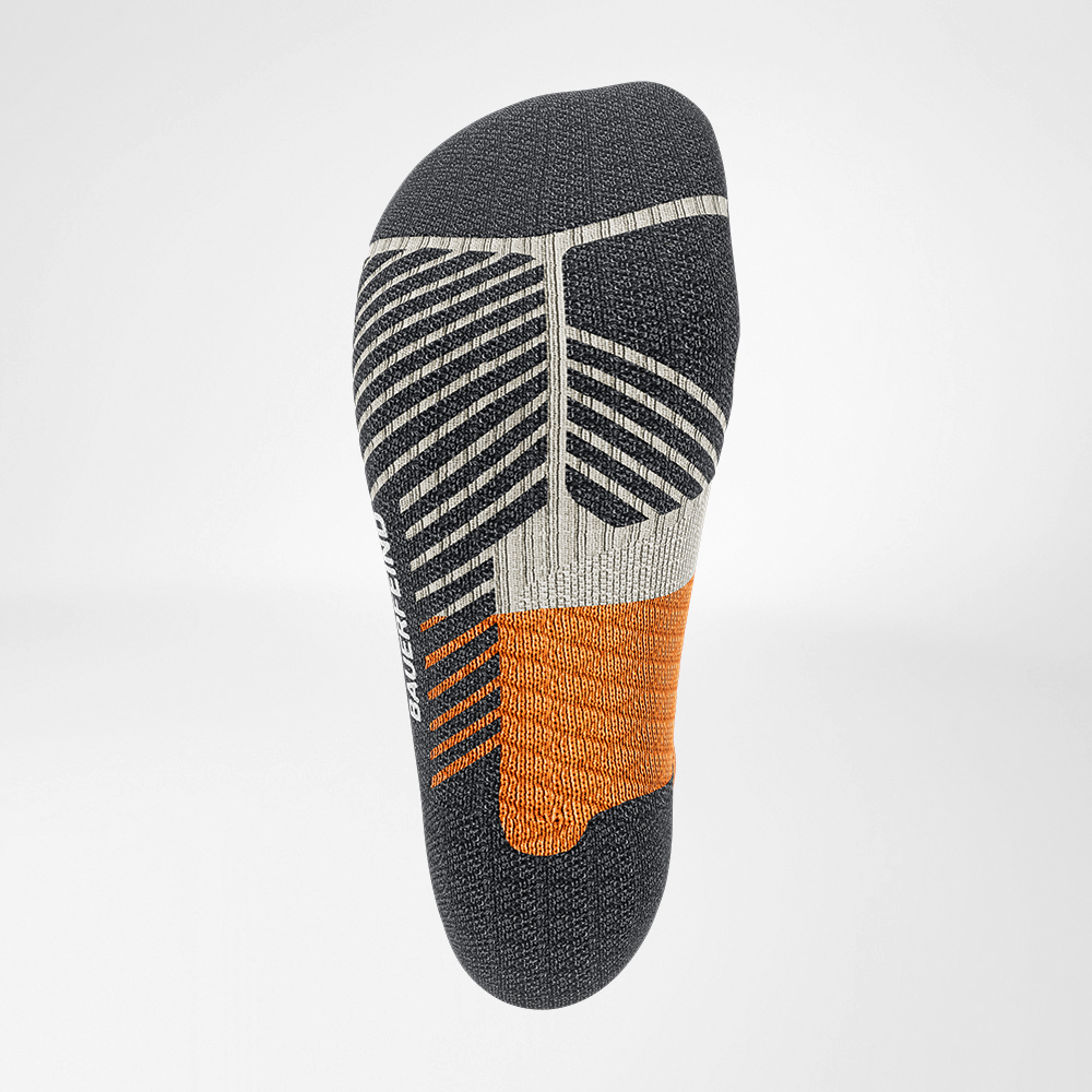 Trailrun - Running Socks Chalk Unteter View Visualizza dal basso - Vista dettagliata della salamoia di rilievo della pista - Calzini in esecuzione