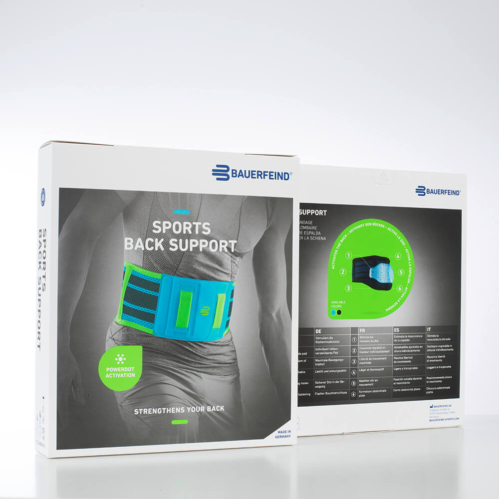 Packaging di supporto Packaging del supporto per la schiena dello sport