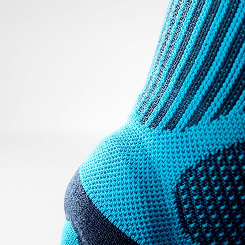 Kniebandage Dettagli Omega Pad Vista dettagliata Supporto per il ginocchio sportivo - Area superiore della Pelotte e della maglia