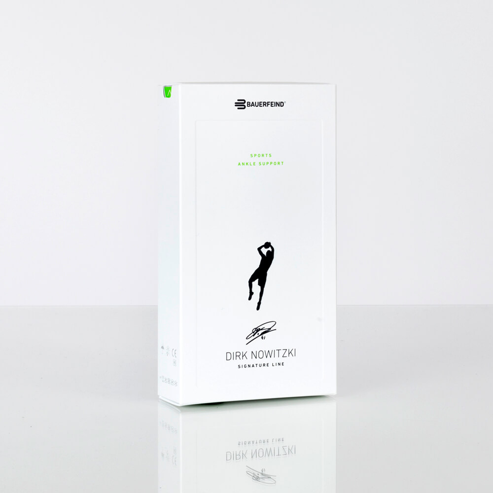 Supporto alla caviglia Dirk Nowitzki Packaging Immagine della confezione della Dirk Nowizki Edition of the Spunk Bandage