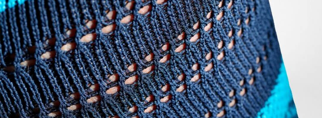 KnieBandage Registrazione dettagliata Vista dettagliata della maglia traspirante nel ginocchio del ginocchio per lo sport