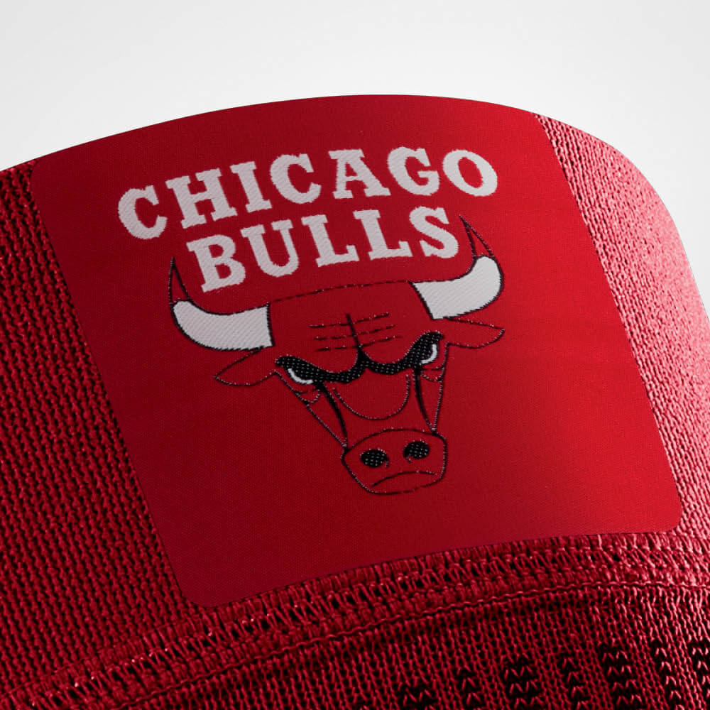 Focus Chicago Bulls logo sulla manica del ginocchio NBA