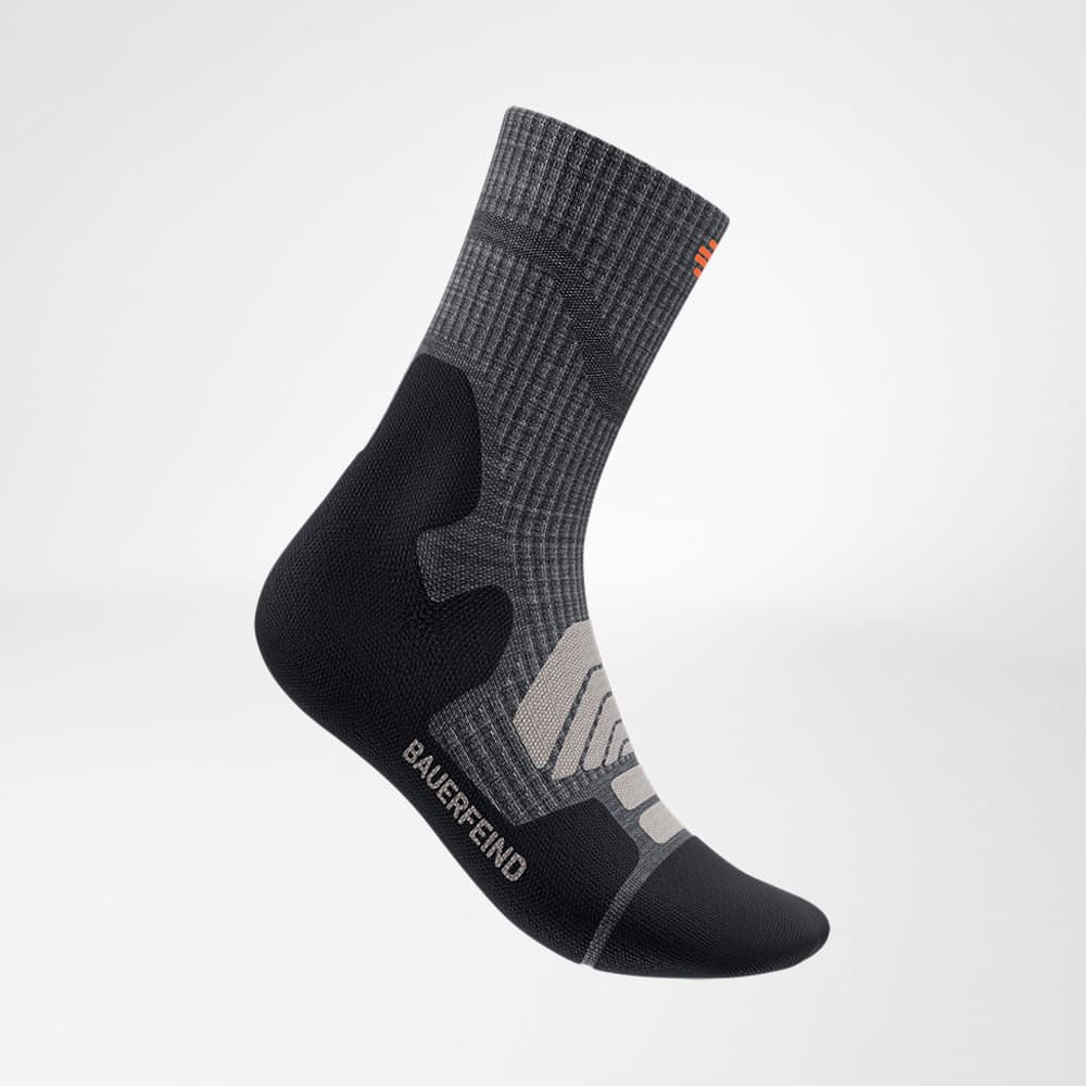 Calzini Da Trekking In Lana Merino S96 Expedition – Made In USA, Alti Da Montagna (Grigio Erica, Large)